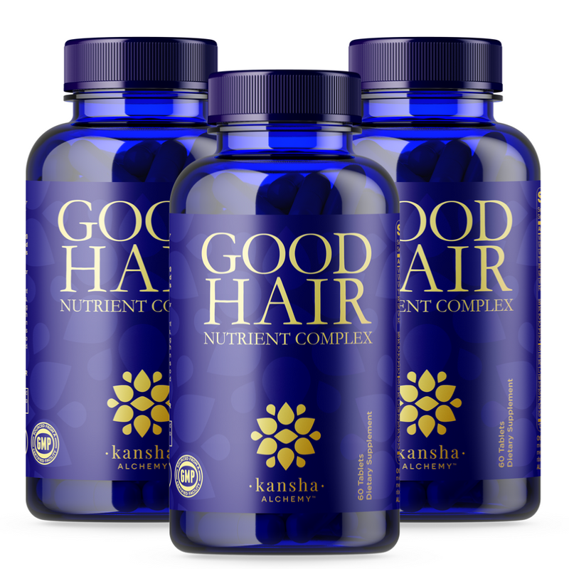 Good Hair Nutrient Complex - Advanced Formula to regain healthy hair growth and prevent excessive shedding - 60 caps/One month