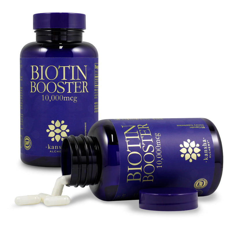 Biotin Booster 10,000mcg SUPER STRENGTH, HIGH QUALITY MEGA DOSE.  90 caps/3 month
